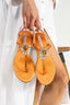 Dubai Satin Orange Sandals