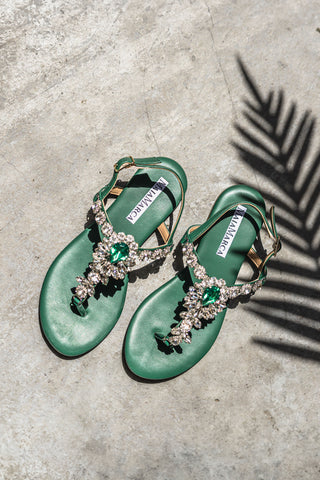 Istanbul Green Sandals