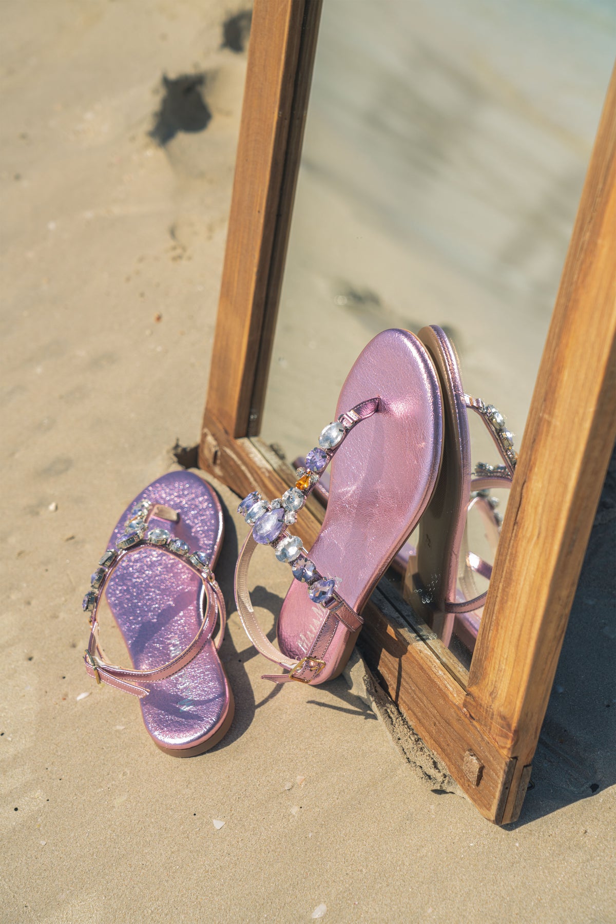 Shine Lilac Sandals