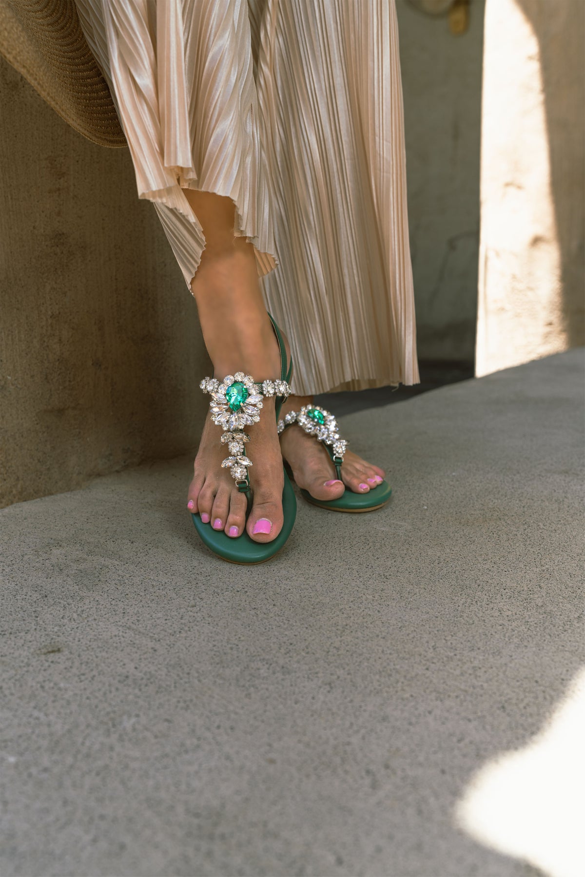 Istanbul Green Sandals