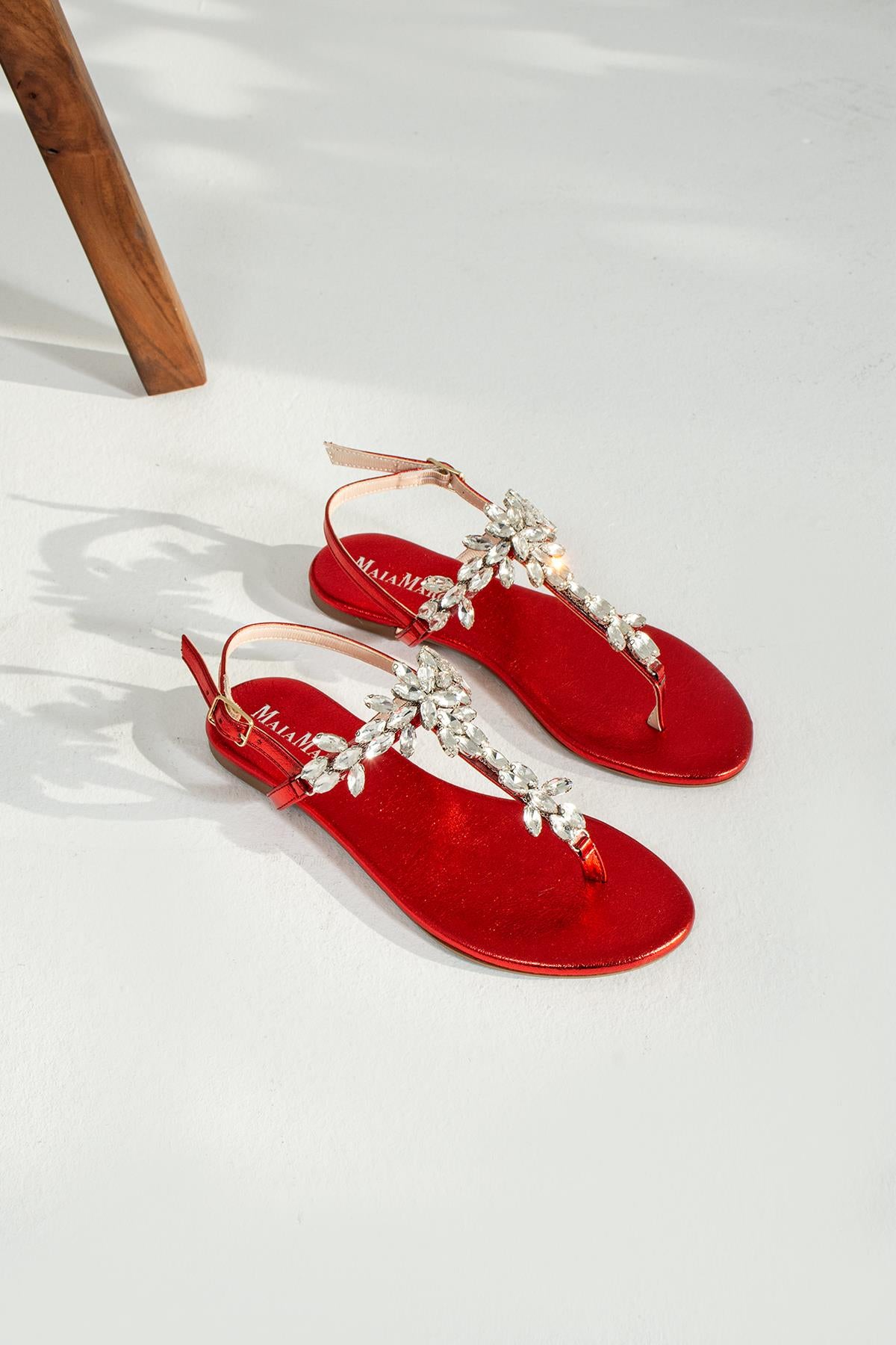 Shine Red Sandals