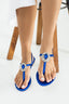 Dubai Satin Sax Blue Sandals