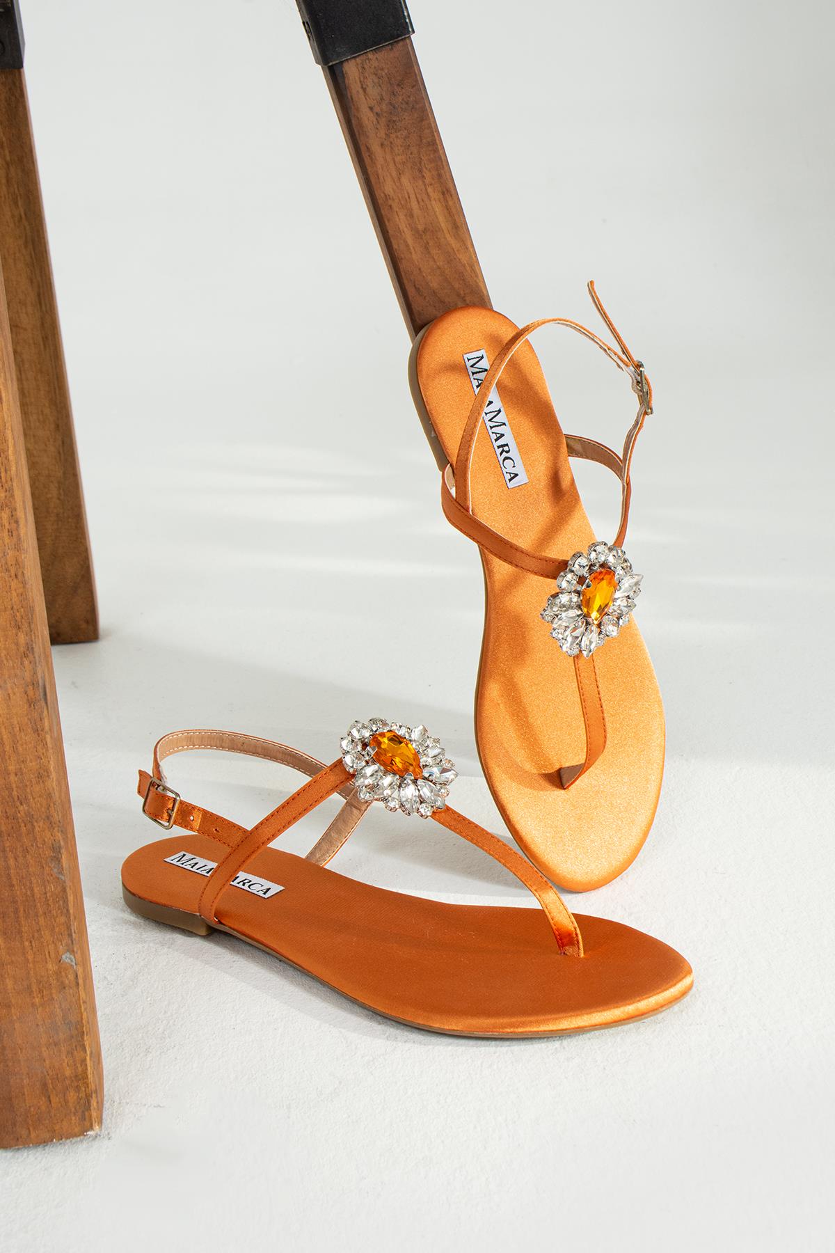 Dubai Orange Sandals