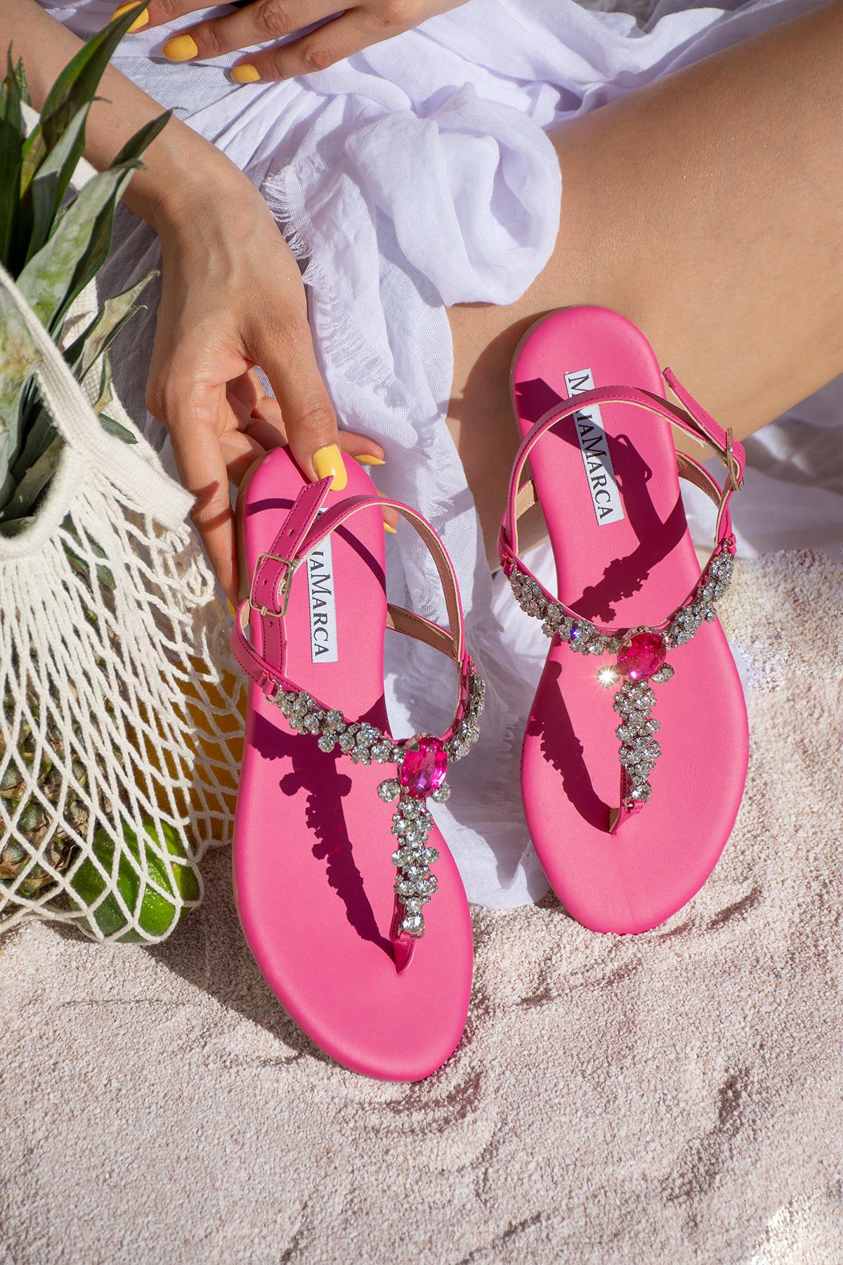 Istanbul Fuchsia Sandals